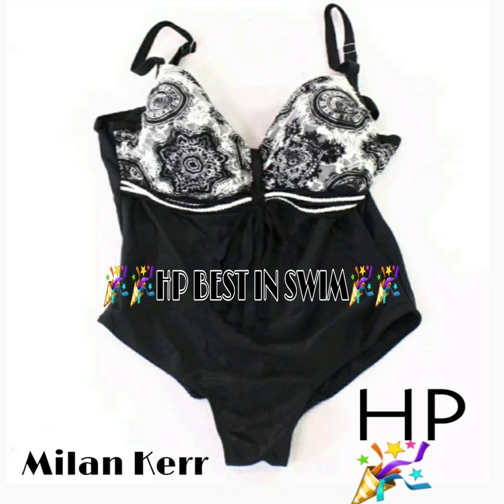 NWT 🎉HP🎉 MILAN KERR Swim Suit plus. Slimming support. 2x BATHING SUIT.